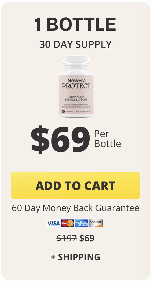 NewEra Protect buy 1 bottle 30-day supply $69 per bottle plus shipping