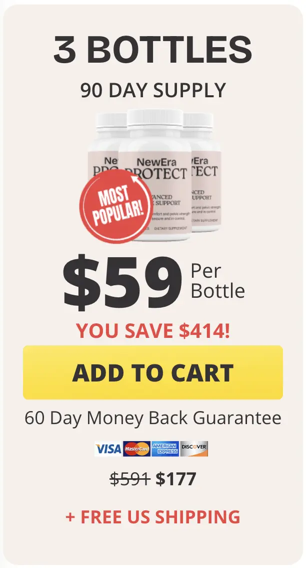 NewEra Protect buy 3 bottles 90-day supply most popular $59 per bottle free shipping